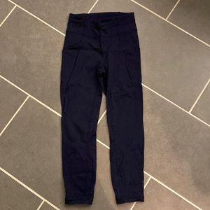 Lululemon navy running leggings